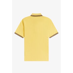 FRED PERRY Twin Tipped Girl Polo lemon/ oxblood