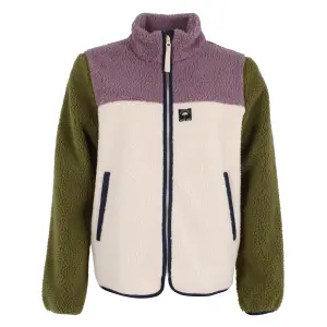 Danebirk Fleece Zip-Up light beige/ mauve/ olive