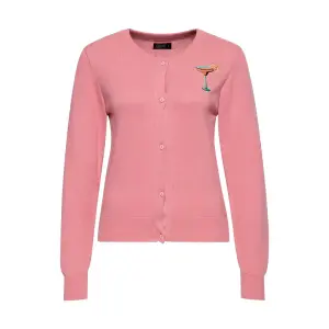 QUEEN KEROSIN Strickjacke Citrus Cocktail pink