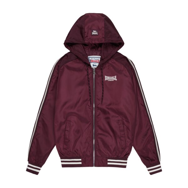 LONSDALE Meriden Windjacke mit Kapuze oxblood/ chalk