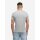 LONSDALE Polo Shirt Pelton marl grey/ dark navy/ ecru