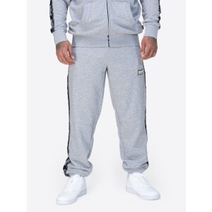 LONSDALE Tenston Jogginghose marl grey/ black/ white