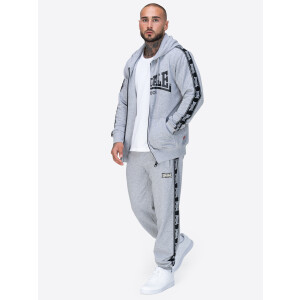 LONSDALE Tenston Jogginghose marl grey/ black/ white