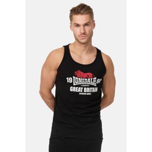 Lonsdale Biggin Singlet black/ white
