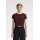 FRED PERRY Verkürztes Ringer-T-Shirt oxblood