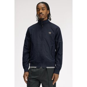 FRED PERRY Jacke in Knitteroptik navy