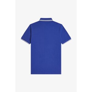 FRED PERRY Twin Tipped Polo Shirt soho eclipse/ snow white