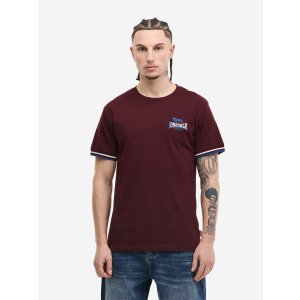 Lonsdale Shildon T-Shirt oxblood/ ecru/ navy
