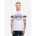 Lonsdale Barton T-Shirt white/ dark navy/ dark red