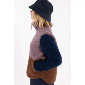 DANEFAE Danebeagle Fleece Jacket mauve/ dark wine/ dark navy