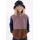 DANEFAE Danebeagle Fleece Jacket mauve/ dark wine/ dark navy