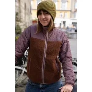 DANEFAE Danehazel Fleece Zip-Up mauve/ dark wine