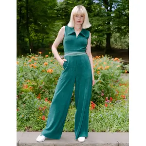 MADEMOISELLE YéYé Retro Motton Jumpsuit green