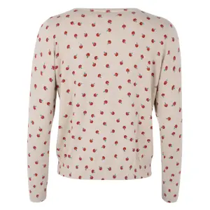 DANEFAE Danevibe Wool-Mix AOP Sweater Light Beige Lilfluffers