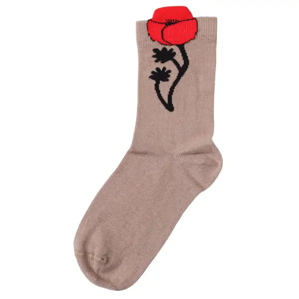 DANEFAE Dane3D Ladies Socks rose beige poppy