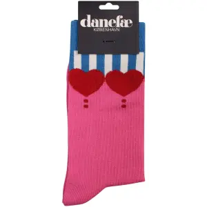 DANEFAE Danewalk With Me Socken spicy pink, little Hearts