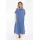DANEFAE Danapril Seersucker SS Dress warm blue/ light lilac