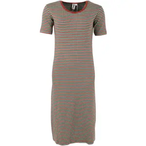 DANEFAE Danicon Ribbing Dress faded mint/ chili