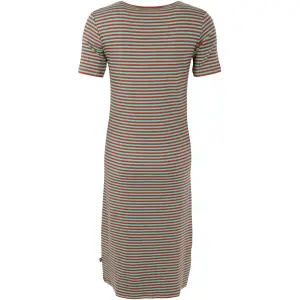 DANEFAE Danicon Ribbing Dress faded mint/ chili