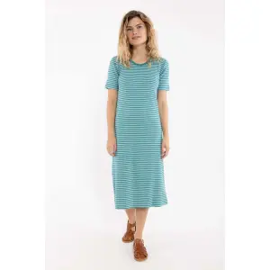 DANEFAE Danicon Ribbing Dress cold sky/ teal lake