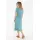 DANEFAE Danicon Ribbing Dress cold sky/ teal lake