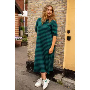 DANEFAE Danebasic Good News Kleid dk navy/ verde