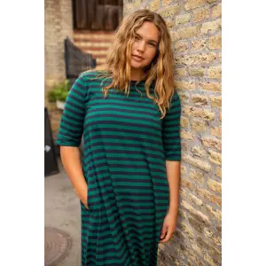 DANEFAE Danebasic Good News Kleid dk navy/ verde