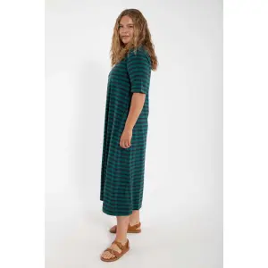 DANEFAE Danebasic Good News Kleid dk navy/ verde