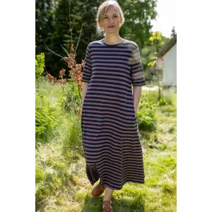 DANEFAE Danebasic Good News Dress mauve/ dark navy