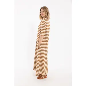 DANEFAE Danebasic Good News Dress light beige/ mokka
