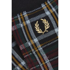 FRED PERRY Socken mit Schottenkaro black