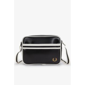 FRED PERRY Klassische Mini-Schultertasche black/ ecru