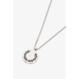FRED PERRY Halskette mit Lorbeerkranz-Anhänger...