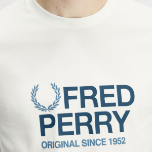 FRED PERRY Original Graphic T-Shirt snow white
