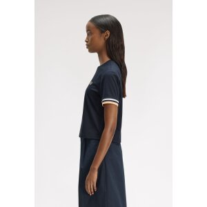 FRED PERRY Bold Tipped T-Shirt navy