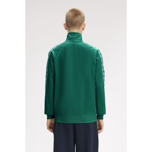 FRED PERRY Contrast Tape Track Jacke sport green