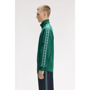 FRED PERRY Contrast Tape Track Jacke sport green