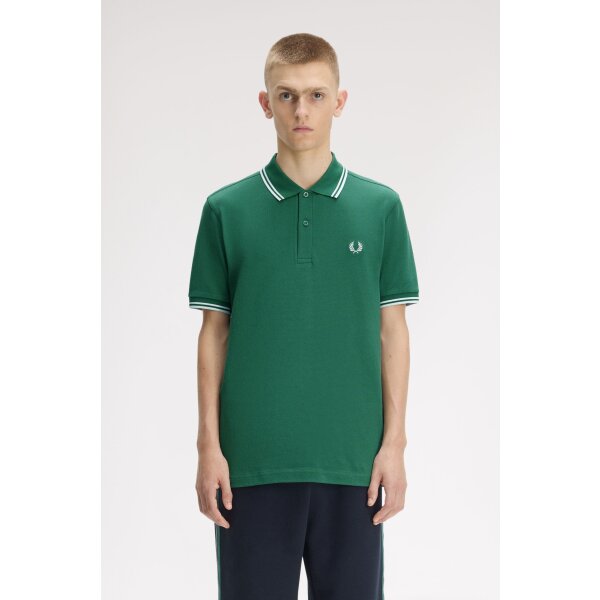 FRED PERRY Twin Tipped Polo Shirt sport green/ light ice, 99,90 €