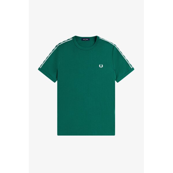 FRED PERRY Contrast Tape Ringer T-Shirt sport green