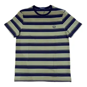 FRED PERRY Gestreiftes T-Shirt black