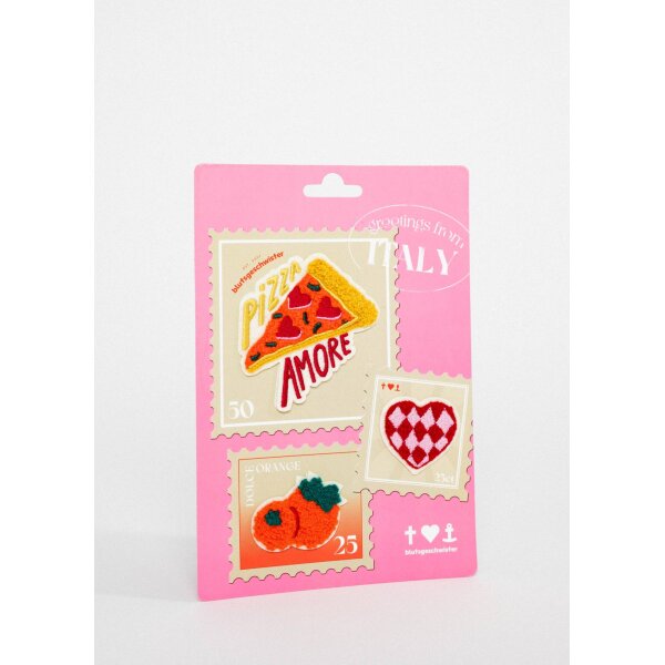 BLUTSGESCHWISTER Set of 3 Pizza Patch-Set