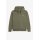 FRED PERRY Fred Perry Hooded Zip Through Sweatshirt laurel wreath green/ ecru