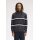 FRED PERRY Cardigan mit Grafik und Doppelstreifen anchor grey