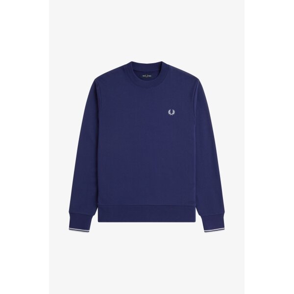FRED PERRY Crew Neck Sweatshirt french navy/ dusky blue