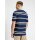 BEN SHERMAN Kurzarm-T-Shirt mit Piqué-Streifen dark navy