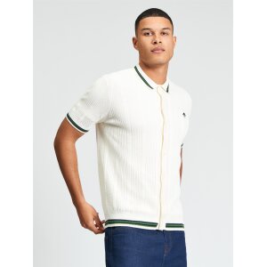 BEN SHERMAN Kurzarmhemd mit offener Struktur und...