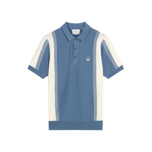 BEN SHERMAN Kurzarm-Sportpolo mit Farbblockmuster riviera...