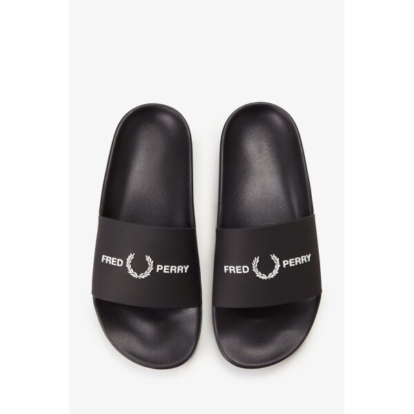 FRED PERRY Branded Slides black