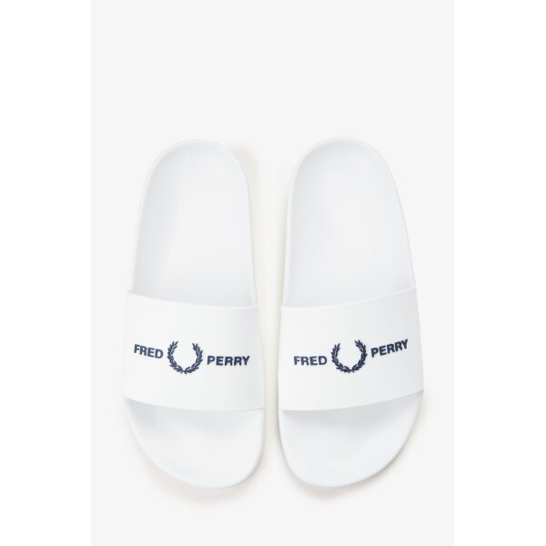 FRED PERRY Branded Slides white
