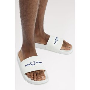 FRED PERRY Badeschlappen mit Markenlogo white